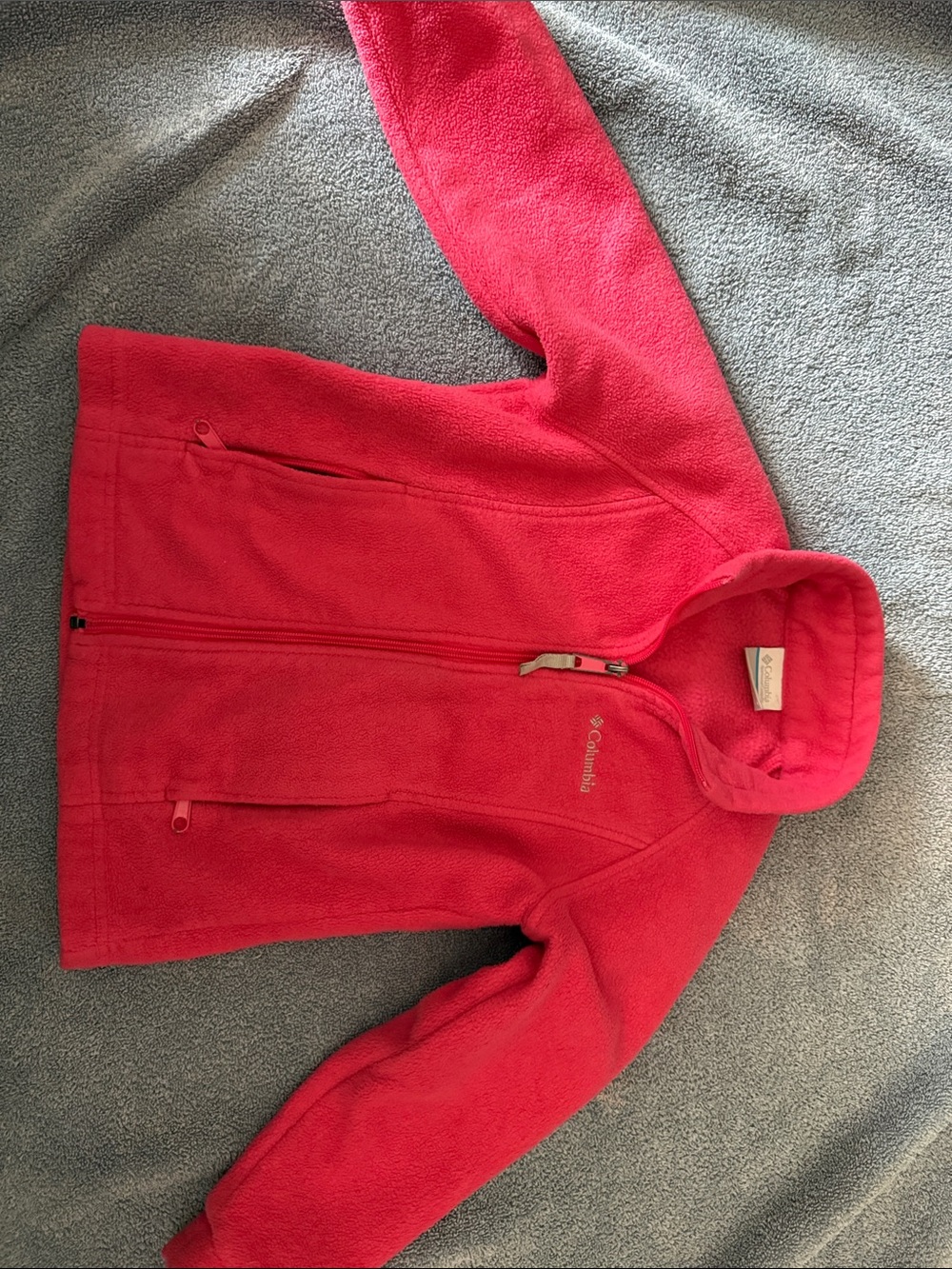 Columbia Bright Pink Hooded Fleece Jacket